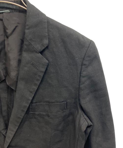 COMME des GARCONS HOMME PLUS（コムデギャルソンオムプリュス）COMME des GARCONS HOMME PLUS (コムデギャルソンオムプリュス) ソルジャーオブピース期　金釦リネンテーラードジャケット ブラック サイズ:Sの古着・服飾アイテム