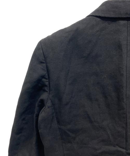 COMME des GARCONS HOMME PLUS（コムデギャルソンオムプリュス）COMME des GARCONS HOMME PLUS (コムデギャルソンオムプリュス) ソルジャーオブピース期　金釦リネンテーラードジャケット ブラック サイズ:Sの古着・服飾アイテム