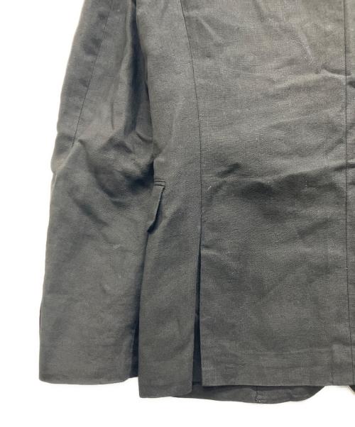 COMME des GARCONS HOMME PLUS（コムデギャルソンオムプリュス）COMME des GARCONS HOMME PLUS (コムデギャルソンオムプリュス) ソルジャーオブピース期　金釦リネンテーラードジャケット ブラック サイズ:Sの古着・服飾アイテム