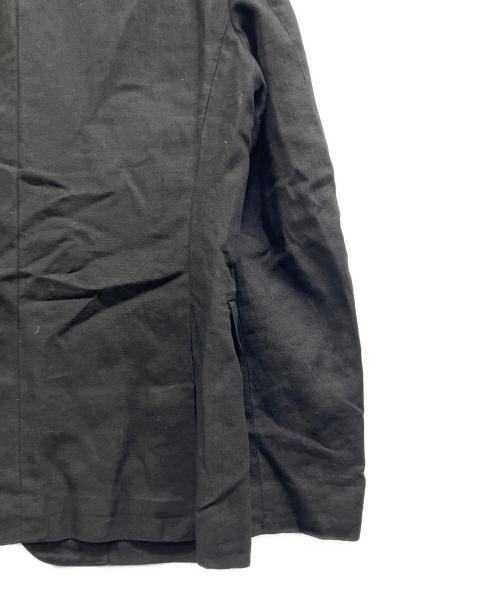 COMME des GARCONS HOMME PLUS（コムデギャルソンオムプリュス）COMME des GARCONS HOMME PLUS (コムデギャルソンオムプリュス) ソルジャーオブピース期　金釦リネンテーラードジャケット ブラック サイズ:Sの古着・服飾アイテム