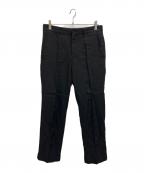 COMME des GARCONS HOMME PLUSコムデギャルソンオムプリュス）の古着「ソルジャーオブピース期　リネンダブルスラックス」｜ブラック