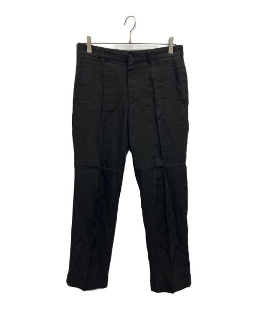 COMME des GARCONS HOMME PLUS（コムデギャルソンオムプリュス）COMME des GARCONS HOMME PLUS (コムデギャルソンオムプリュス) ソルジャーオブピース期　リネンダブルスラックス ブラック サイズ:Sの古着・服飾アイテム
