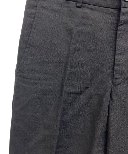 COMME des GARCONS HOMME PLUS（コムデギャルソンオムプリュス）COMME des GARCONS HOMME PLUS (コムデギャルソンオムプリュス) ソルジャーオブピース期　リネンダブルスラックス ブラック サイズ:Sの古着・服飾アイテム