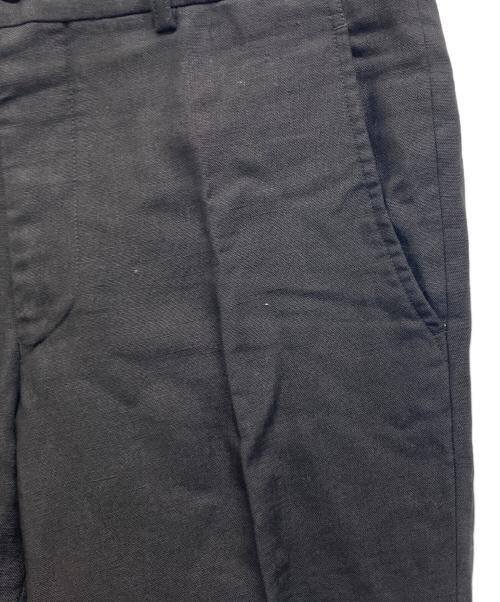 COMME des GARCONS HOMME PLUS（コムデギャルソンオムプリュス）COMME des GARCONS HOMME PLUS (コムデギャルソンオムプリュス) ソルジャーオブピース期　リネンダブルスラックス ブラック サイズ:Sの古着・服飾アイテム