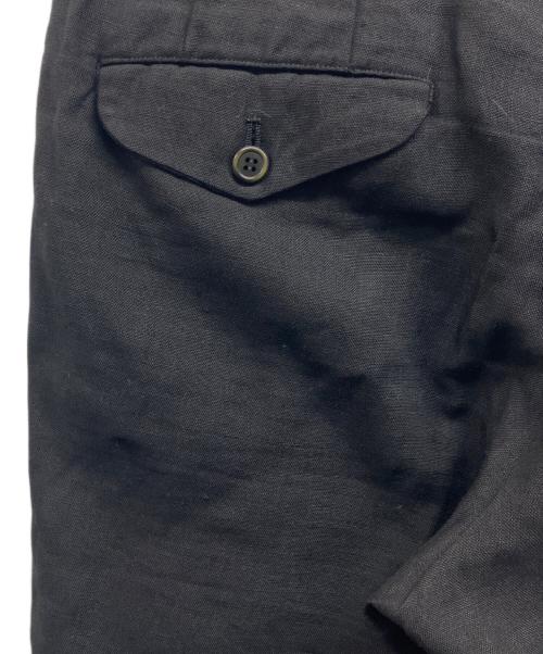 COMME des GARCONS HOMME PLUS（コムデギャルソンオムプリュス）COMME des GARCONS HOMME PLUS (コムデギャルソンオムプリュス) ソルジャーオブピース期　リネンダブルスラックス ブラック サイズ:Sの古着・服飾アイテム