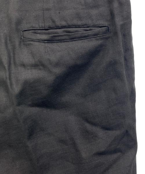 COMME des GARCONS HOMME PLUS（コムデギャルソンオムプリュス）COMME des GARCONS HOMME PLUS (コムデギャルソンオムプリュス) ソルジャーオブピース期　リネンダブルスラックス ブラック サイズ:Sの古着・服飾アイテム