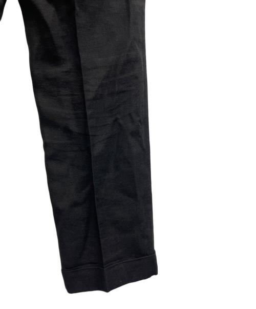 COMME des GARCONS HOMME PLUS（コムデギャルソンオムプリュス）COMME des GARCONS HOMME PLUS (コムデギャルソンオムプリュス) ソルジャーオブピース期　リネンダブルスラックス ブラック サイズ:Sの古着・服飾アイテム