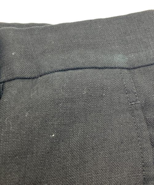 COMME des GARCONS HOMME PLUS（コムデギャルソンオムプリュス）COMME des GARCONS HOMME PLUS (コムデギャルソンオムプリュス) ソルジャーオブピース期　リネンダブルスラックス ブラック サイズ:Sの古着・服飾アイテム