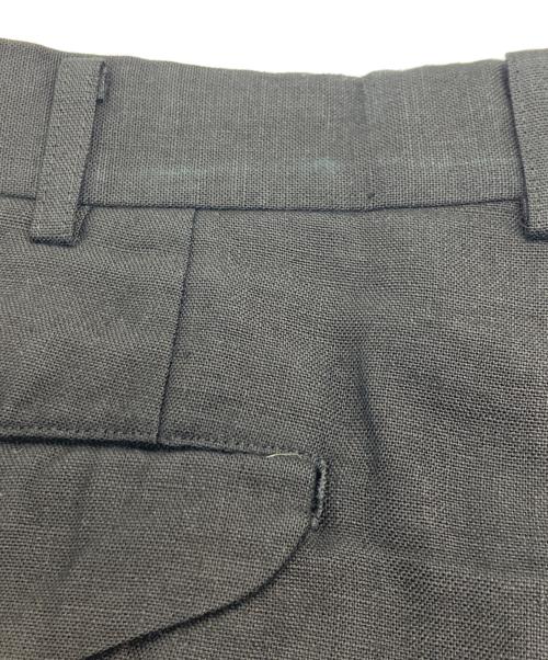 COMME des GARCONS HOMME PLUS（コムデギャルソンオムプリュス）COMME des GARCONS HOMME PLUS (コムデギャルソンオムプリュス) ソルジャーオブピース期　リネンダブルスラックス ブラック サイズ:Sの古着・服飾アイテム