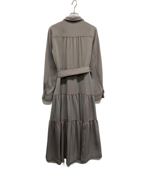 GRACE CLASS（グレースクラス）GRACE CLASS (グレースクラス) バイカラーステッチジャージーシャツワンピース グレー サイズ:36の古着・服飾アイテム