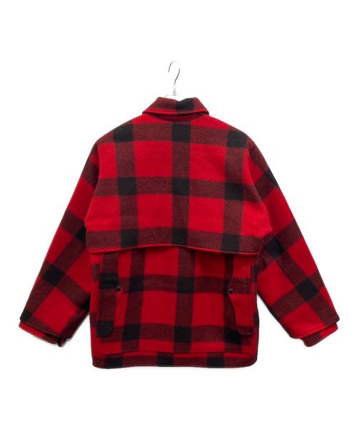 FILSON GARMENT（フィルソン ガーメント）FILSON GARMENT (フィルソン ガーメント) DOUBLE MACKINAW CRUISER JACKET ブラック×レッド サイズ:40の古着・服飾アイテム