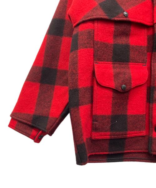FILSON GARMENT（フィルソン ガーメント）FILSON GARMENT (フィルソン ガーメント) DOUBLE MACKINAW CRUISER JACKET ブラック×レッド サイズ:40の古着・服飾アイテム