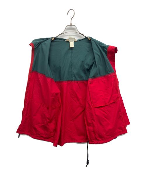 L.L.Bean（エルエルビーン）L.L.Bean (エルエルビーン) ナイロンジャケット グリーン×レッド サイズ:Mの古着・服飾アイテム