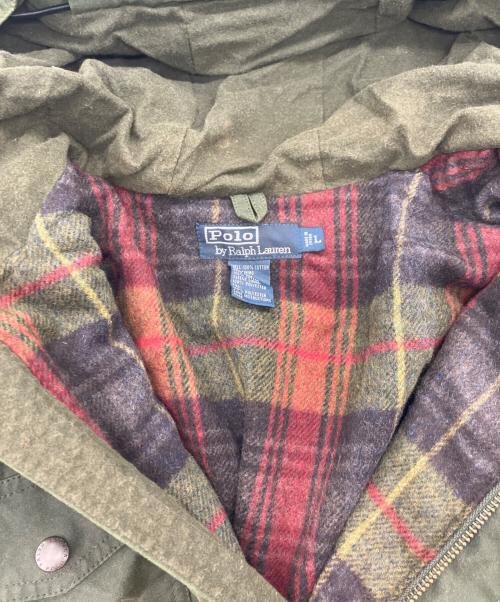POLO RALPH LAUREN（ポロ・ラルフローレン）POLO RALPH LAUREN (ポロ・ラルフローレン) オイルドジャケット オリーブ サイズ:Ｌの古着・服飾アイテム