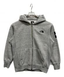 THE NORTH FACE（ザ ノース フェイス）の古着「Square Logo FullZip」｜グレー