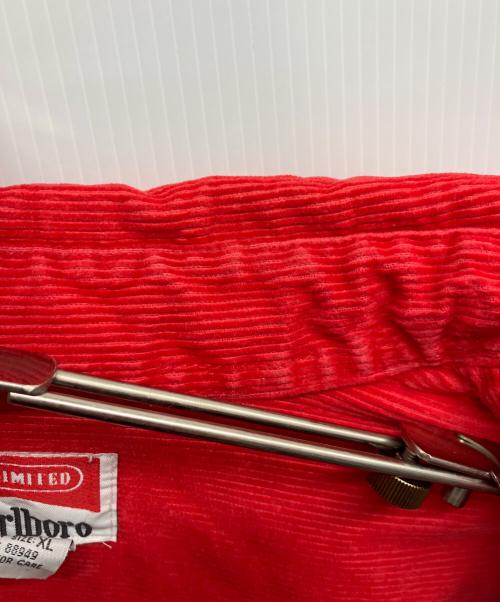 marlboro（マルボロ）Marlboro (マルボロ) コーデュロイハーフジップシャツ レッド サイズ:XLの古着・服飾アイテム