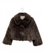 HER LIP TOハーリップトゥ）の古着「Winter Love Faux Fur Coat」｜ブラウン