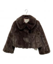 HER LIP TO（ハーリップトゥ）の古着「Winter Love Faux Fur Coat」｜ブラウン