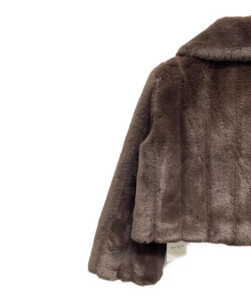 HER LIP TO（ハーリップトゥ）Her lip to (ハーリップトゥ) Winter Love Faux Fur Coat ブラウン サイズ:S 未使用品の古着・服飾アイテム