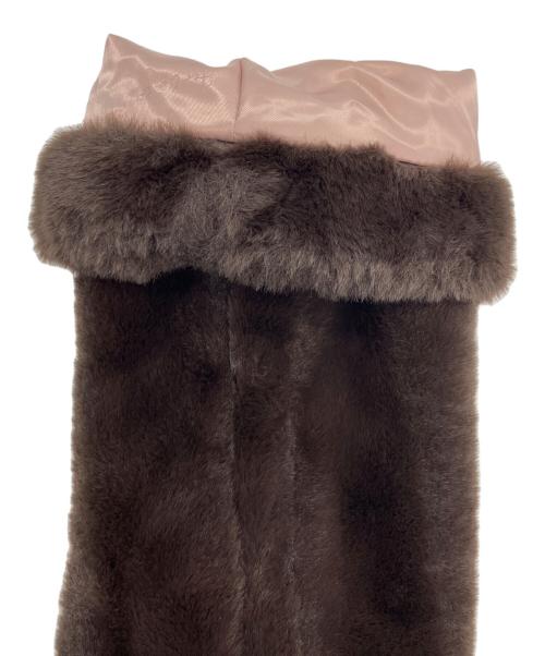 HER LIP TO（ハーリップトゥ）Her lip to (ハーリップトゥ) Winter Love Faux Fur Coat ブラウン サイズ:S 未使用品の古着・服飾アイテム