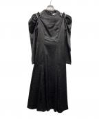 HER LIP TOハーリップトゥ）の古着「Date Night Polka-dot Dress」｜ブラック