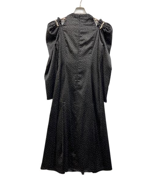 HER LIP TO（ハーリップトゥ）HER LIP TO (ハーリップトゥ) Date Night Polka-dot Dress ブラック サイズ:S 未使用品の古着・服飾アイテム