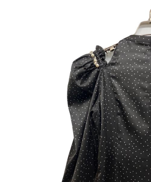 HER LIP TO（ハーリップトゥ）HER LIP TO (ハーリップトゥ) Date Night Polka-dot Dress ブラック サイズ:S 未使用品の古着・服飾アイテム