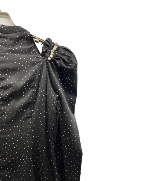 HER LIP TO（ハーリップトゥ）HER LIP TO (ハーリップトゥ) Date Night Polka-dot Dress ブラック サイズ:S 未使用品の古着・服飾アイテム
