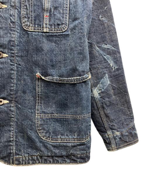 ETERNAL（エターナル）ETERNAL (エターナル) 裏ブランケットデニムカバーオール インディゴ サイズ:Lの古着・服飾アイテム