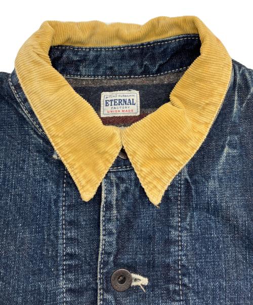 ETERNAL（エターナル）ETERNAL (エターナル) 裏ブランケットデニムカバーオール インディゴ サイズ:Lの古着・服飾アイテム