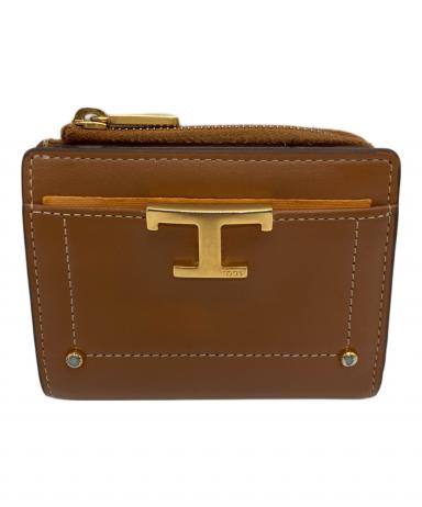 中古・古着通販】TOD'S (トッズ) T タイムレスカーフレザー2つ折り財布
