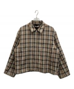 中古・古着通販】AURALEE (オーラリー) WOOL SERGE CHECK ZIP-UP