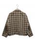AURALEE (オーラリー) DOUBLE FACE CHECK ZIP BLOUSON ブラウン サイズ:4：32000円