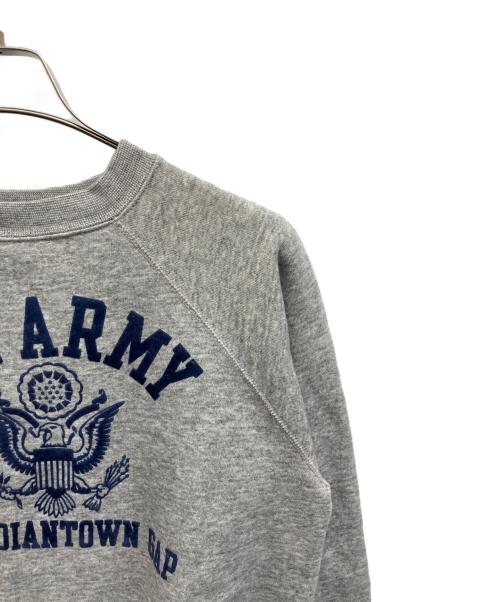 ArteX（アルテックス）ArteX (アルテックス) フロッキープリント U.S. ARMY ヴィンテージプリントスウェット グレー サイズ:XLの古着・服飾アイテム