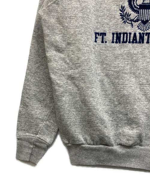ArteX（アルテックス）ArteX (アルテックス) フロッキープリント U.S. ARMY ヴィンテージプリントスウェット グレー サイズ:XLの古着・服飾アイテム