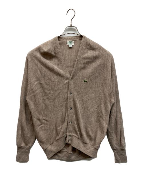 IZOD LACOSTE（アイゾッド ラコステ）IZOD LACOSTE (アイゾッド ラコステ) アクリルカーディガン ベージュ サイズ:Lの古着・服飾アイテム