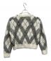 Calvin Klein (カルバンクライン) アーガイルセーター シャギーニットカーディガン グレー サイズ:M：8000円