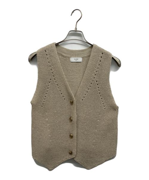 SLOBE IENA（スローブ イエナ）SLOBE IENA (スローブ イエナ) ニットジレ ベージュ サイズ:Freeの古着・服飾アイテム