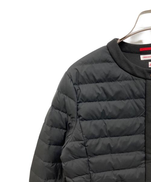 DRESSTERIOR（ドレステリア）DRESSTERIOR (ドレステリア) ノーカラーライトダウンジャケット ブラック サイズ:38の古着・服飾アイテム
