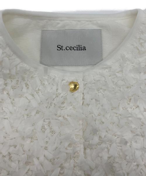 St.cecilia（セントセシリア）St.cecilia (セントセシリア) テリアジャケット ホワイト サイズ:Freeの古着・服飾アイテム