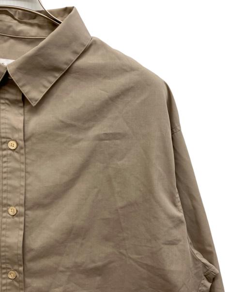 Noble（ノーブル）Noble (ノーブル) エフォートレスコットンオーバーシャツ ブラウン サイズ:Freeの古着・服飾アイテム