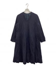 JURGEN LEHL（ヨーガンレール）の古着「ウールタンブラーのドレス」｜ネイビー