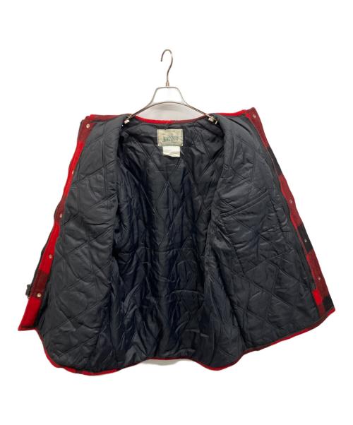JOHNSON WOOLEN MILLS（ジョンソンウーレンミルズ）JOHNSON WOOLEN MILLS (ジョンソンウーレンミルズ) バッファローチェックウールハンティングジャケット レッド サイズ:不明の古着・服飾アイテム