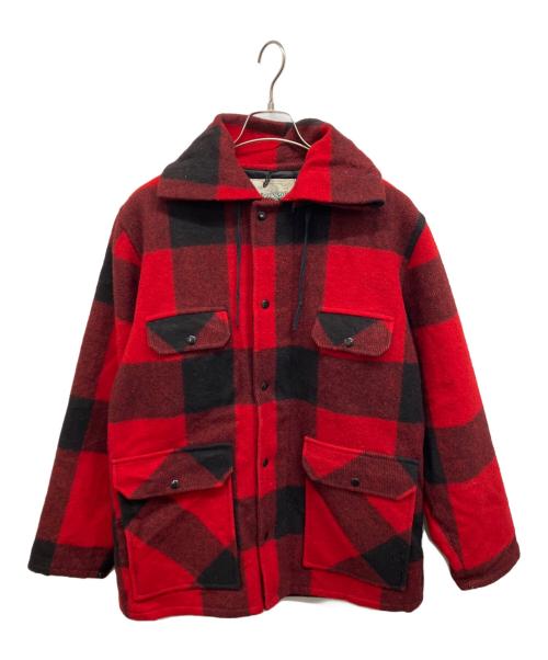 JOHNSON WOOLEN MILLS（ジョンソンウーレンミルズ）JOHNSON WOOLEN MILLS (ジョンソンウーレンミルズ) バッファローチェックウールハンティングジャケット レッド サイズ:不明の古着・服飾アイテム