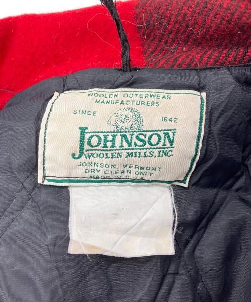 JOHNSON WOOLEN MILLS（ジョンソンウーレンミルズ）JOHNSON WOOLEN MILLS (ジョンソンウーレンミルズ) バッファローチェックウールハンティングジャケット レッド サイズ:不明の古着・服飾アイテム