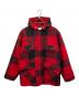 JOHNSON WOOLEN MILLS（ジョンソンウーレンミルズ）の古着「バッファローチェックウールハンティングジャケット」｜レッド