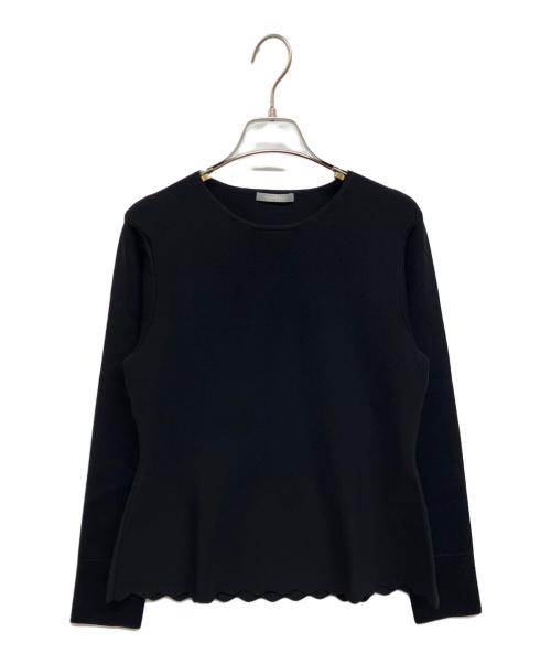 theory luxe（セオリーリュクス）theory luxe (セオリーリュクス) ペプラムニット ネイビー サイズ:40の古着・服飾アイテム