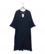 DEUXIEME CLASSEドゥーズィエム クラス）の古着「AMBAS GEA DRESS　アンバス ギア ドレス」｜ネイビー