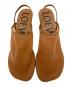 中古・古着 LOEWE (ロエベ) PETAL MESH SLING-BACK MULE　ペタル メッシュ スリングバック ミュール ブラウン サイズ:37 未使用品：30000円