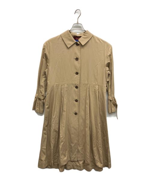 BLUE LABEL CRESTBRIDGE（ブルーレーベルクレストブリッジ）BLUE LABEL CRESTBRIDGE (ブルーレーベルクレストブリッジ) ステンカラーコート ベージュ サイズ:38の古着・服飾アイテム